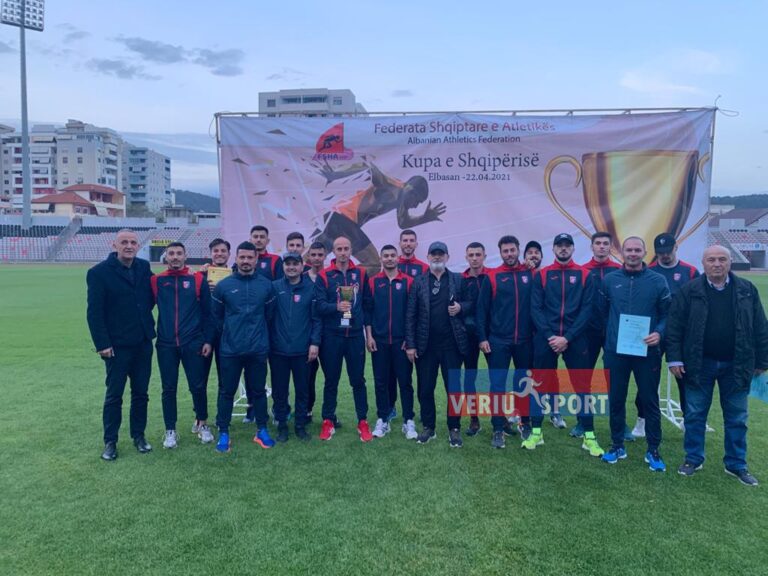 Atletikë-Kupa e Shqipërisë 2021/Vllaznia fituese e trofeut, atletët kuqeblu vazhdojnë të dominojnë në të gjitha aktivitetet kombëtare