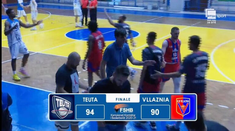 Basketboll Meshkuj-Faza Play-Off/Vllaznia humbet ndeshjen  e parë në transfertë me Teuten, 94-90