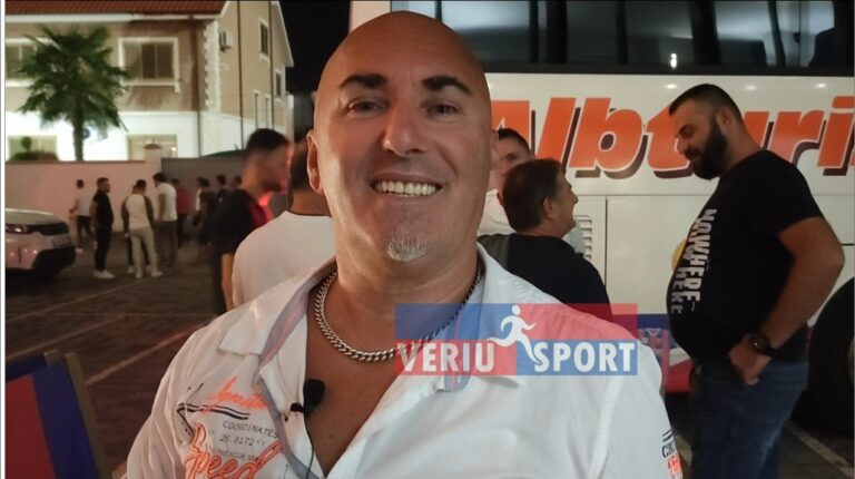 (Video) Intervistë me tifozin kuqeblu,  Genc Selmani, i ardhur nga Gjermania për të ndjekur ndeshjen, Vllaznia-Teuta në “Loro Boriçi”