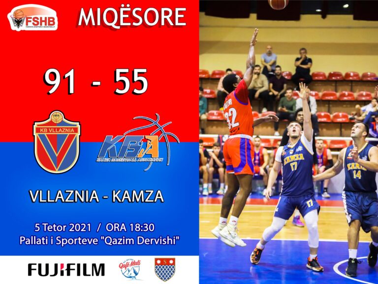 Basket Meshkuj-Vllaznia, fiton dy miqësore me Kamzën, por në Kupën e Federatës, kamzalinjt dolën fitues