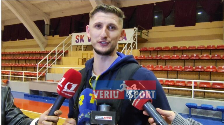 (Video) Kapiteni i Golden Eagle Ylli të Kosovës, Gëzim Morina, flet pas ndeshjes Vllaznia-Golden Ylli, 67-79. Liga Unike, 24 tetor 2021