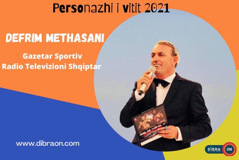 Gazetari sportiv i RTSH-së, Defrim Methasani, shpallet Personazhi i Vitit 2021 për Dibrën