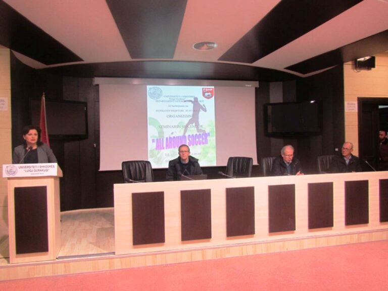 Specialistë italianë të përgatitjes atletike në futbolli, seminar shkencor në Universitetin “Luigj Gurakuqi”