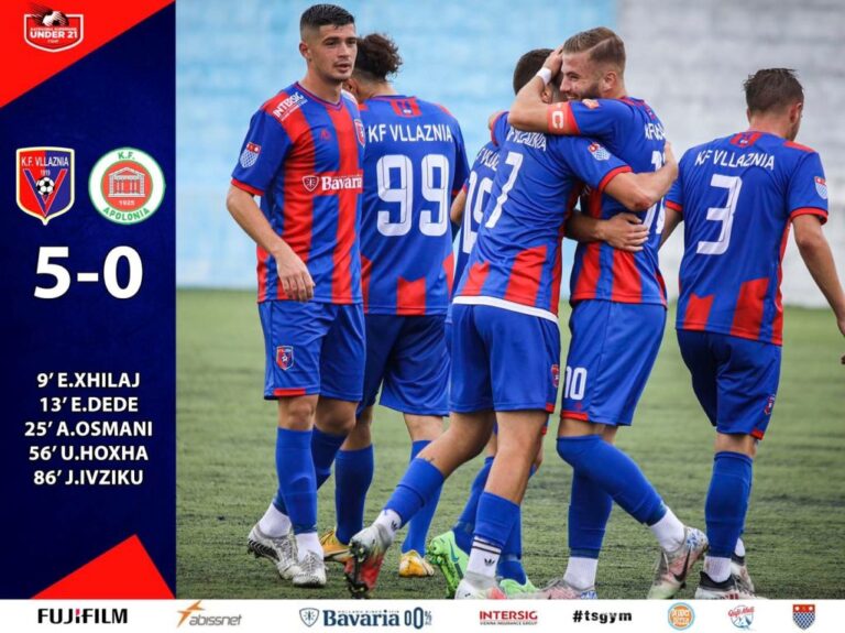 (Video) Tjetër fitore e Vllaznisë U-21, mund Apoloninë 5-0 dhe kryeson kampionatin me 24 pikë