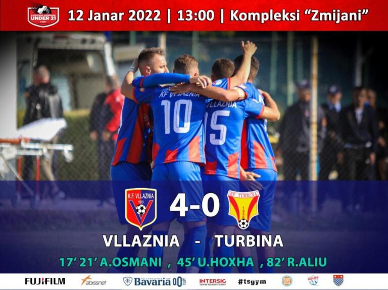 Superliga e 21 vjeçarëve. Vllaznia likuidon Turbinën 4-0. Shënojnë Amir Osmani, Uheid Hoxha dhe Ritvan Aliu