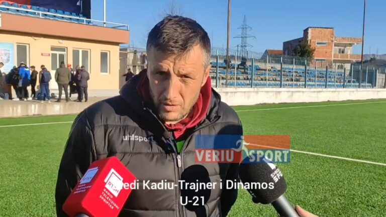 (Video) Trajneri i Dinamos U-21 Bledi Kadiu, flet pas ndeshjes Superiore U-21, Vllaznia-Dinamo (1-1)