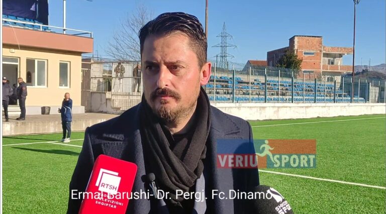 (Video) Drejtori i Përgjithshëm i FC Dinamos Ermal Barushi, flet pas ndeshjes Superiore U-21, Vllaznia-Dinamo (1-1)