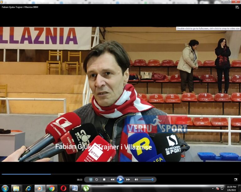 (Video) Trajneri i Vllaznisë, Fabian Gjuka, flet pas ndeshjes, Vllaznia-Kamza Basket 90-88( Basketboll Meshkuj Gjysëmfinalja e Kupës)