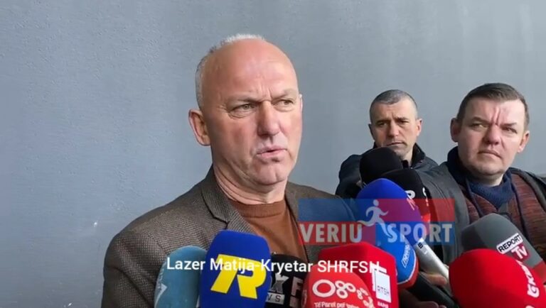 (Video) Prononcimi i Lazër Matisë, pas fitimit të garës me rivalin Kujtim Shaba, për Kryetar i Shoqatës Rajonale Futbollit Shkodër