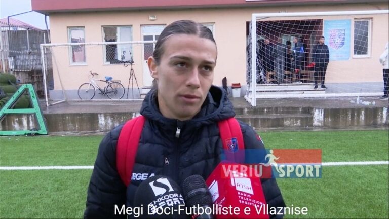(Video) Futbollistja kuqeblu Megi Doçi, flet pas ndeshjes, Murlani-Vllaznia(K. Kombëtar-Java 12-të 0-6)