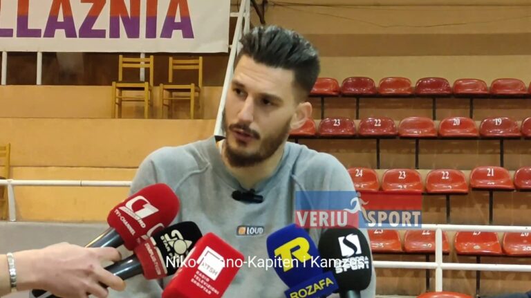 (Video) Kapiteni i Kamza Basket Niko Thano, flet pas ndeshjes, Vllaznia-Kamza Basket 90-88( Basketboll Meshkuj Gjysëmfinalja e Kupës)
