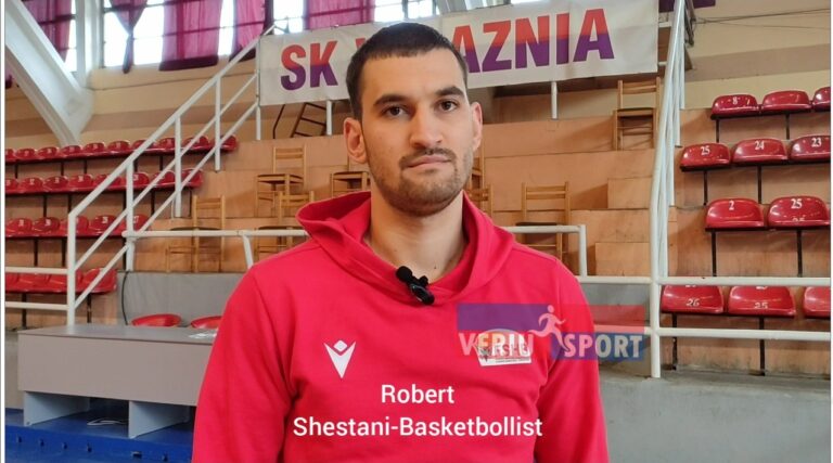 (Video) Basketbollisti shkodran Robert Shestani, flet në pragndeshjen Tirana-Vllaznia(Të mërkurën për Ligën Unike)