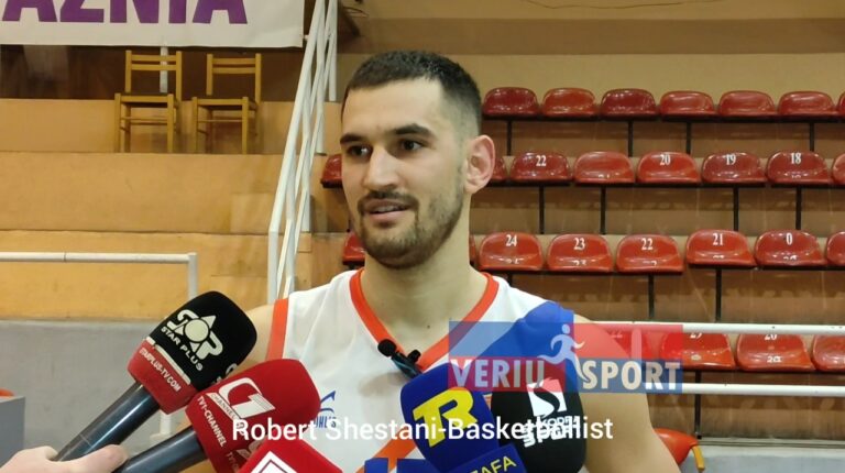 (Video) Basketbollisti shkodran Robert Shestani, flet pas ndeshjes, Vllaznia-Kamza Basket 90-88( Basketboll Meshkuj Gjysëmfinalja e Kupës)