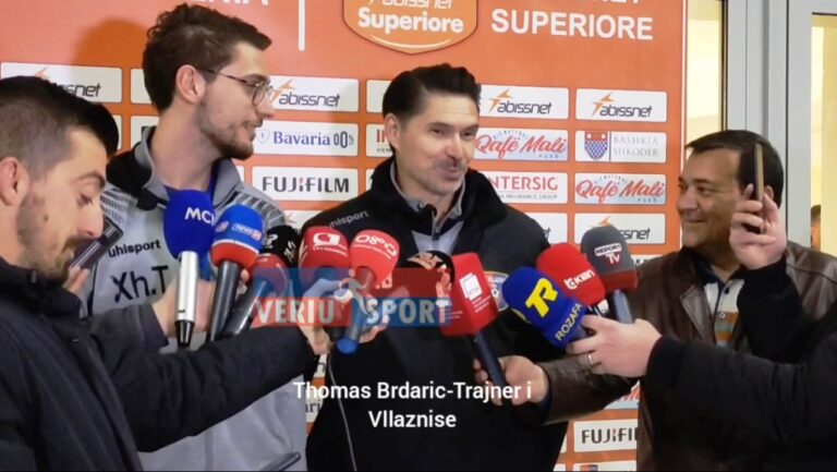 (Video) Trajneri kuqeblu, Thomas Brdariç, flet pas fitores me Teutën(Vllaznia-Teuta 4-2 Superiore, Java e 20-të)