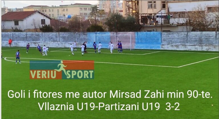 (Video) Super emocione në ndeshjen e Superligës U-19, Vllaznia mund Partizanin 3-2. Shënon Mirsad Zahi në minutën e 90-të