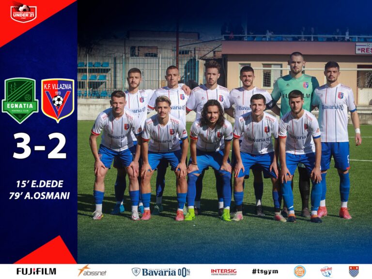 Superliga U-21/Vllaznia humbet me Egnatian e vendit të parafundit dhe zbret në vendin e 4 me -7 pikë nga Bylisi kryesues