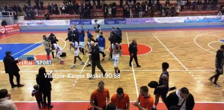 Gjysëmfinale dramatike në Shkodër, Vllaznia mund Kamzën 90-88 dhe shkon në finalen e Kupës-Basket Meshkuj