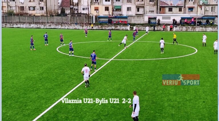 Superliga U-21/Vllaznia-Bylis, 2-2. Barazim 2-2 që favorizon miqtë, të cilët krysojnë kampionatin