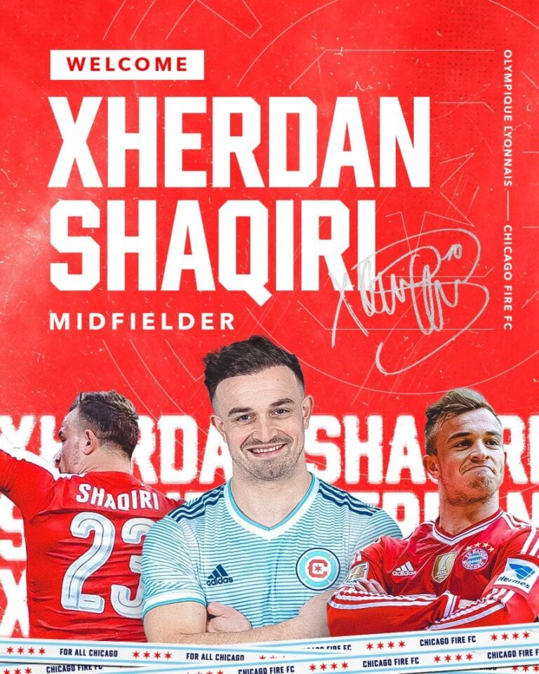 Xherdan Shaqiri, vazhdon karrieren në Amerikë. Konsiderohet si blerja më e shtrenjtë e Chicago Fire