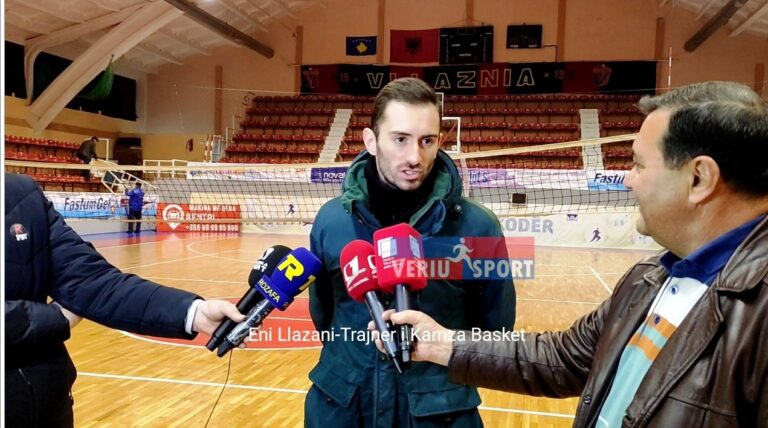 (Video) Trajneri i Kamza Basket, shkodrani Eni Llazani, flet pas humbjes në Shkodër me Vllazninë, 87-83
