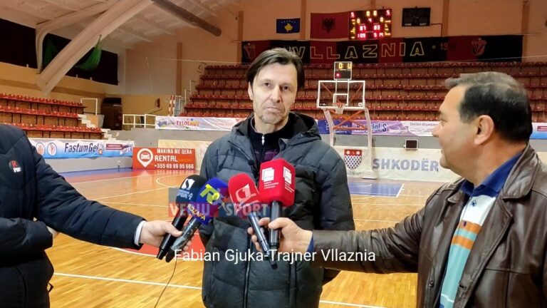 (Video)Trajneri i Vllaznisë, Fabian Gjuka, flet pas fitores ndaj Kamza Basket  me rezultatin 87-83