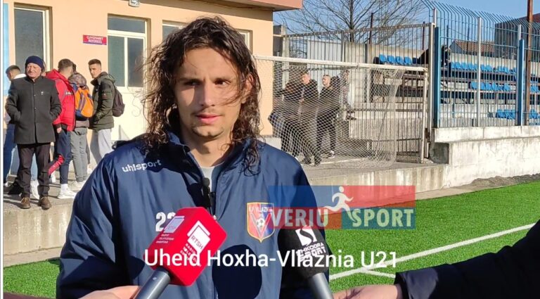 (Video) Uheid Hoxha, autori i golit spektakël që i dha fitoren kuqebluve U21, flet pas ndeshjes Vllaznia-Laçi 1-0(1 mars 2022)
