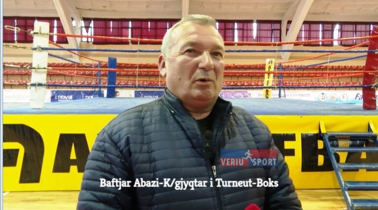 (Video) Baftjar Abazaj, K/gjyqtar i Turneut Ndërkombëtar i Boksit, “Memorial Vllaznia 2022”, flet pas mbylljes së ditës së parë