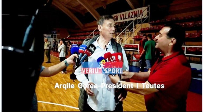 (Video) Presidenti i Teutës në basketboll meshkuj, Arqile Gorea, flet pas fitimit të titullit kampion(Vllaznia-Teuta 53-68)