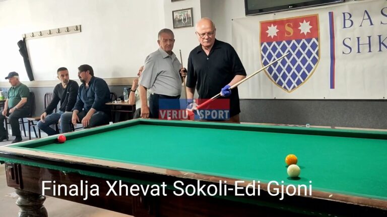 (Video) Bilardo-Finalja e Karrambolit, Xhevat Sokoli(Shkodër)-Edi Gjoni(Tiranë)