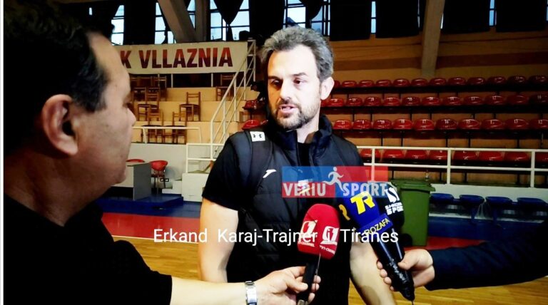 (Video) Basketboll Meshkuj-Trajneri i Tiranws, Erkand Karaj, flet pas ndeshjes, Vllaznia-Tirana 71-69(Vllaznia kualifikohet në finale)