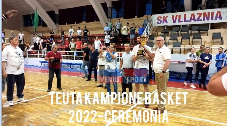 (Video) “Dorëzohet” Vllaznia e basketit. Kuqeblutë humbin finalen e katërt  në “Qazim Dervishi”. Teuta shpallet kampione e Shqipërisë 2021-2022