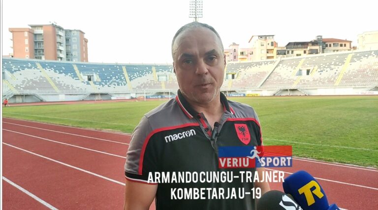 (Video) Trajneri i kombëtares U-19, Armando Cungu, flet pas miqësores, Shqipëri-Mali i Zi  2-3, luajtur në “Loro Boriçi”