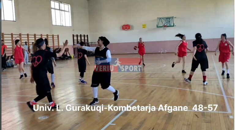 (Video) Basketboll femra-Kombëtarja afgane mund Universitetin e Shkodrës, “Luigj Gurakuqi”, 48-57