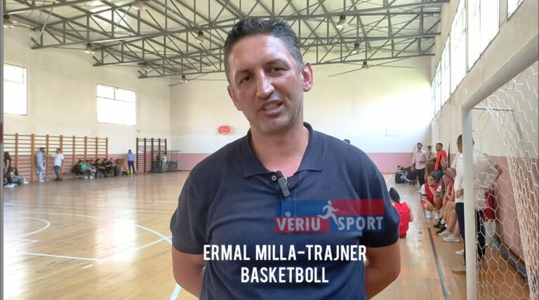 (Video) Trajneri i basketbollit, Ermal Milla, flet për miqësoren e basketbollit, Universiteti i Shkodrës, “Luigj Gurakuqi”-Kombëtarja Afgane(48-57)
