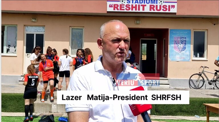 (Video) Lazër Matija, drejtues i Shoqatës Rajonale Futbollit Shkodër, flet për organizimin e Turneut Ndërkombëtar, “Shkodra Summer Cup 2022”