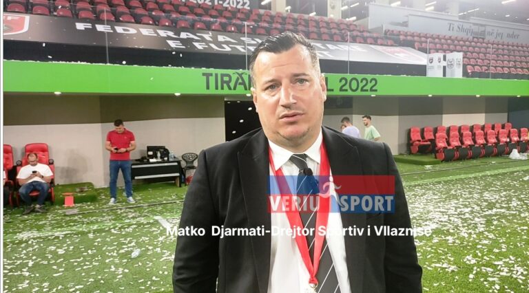 (Video) Drejtori Sportiv i Vllaznisë, Matko Djarmati, flet për fitoren e Kupës së Shqipërisë dhe sezonin 2021-2022