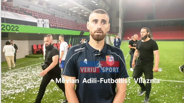 (Video) Shqiptaro-Maqedonasi i Vllaznisë, Mevlan Adili, flet pas fitores së Kupës së Shqipërisë 2022(Vllaznia-Laçi 2-1)