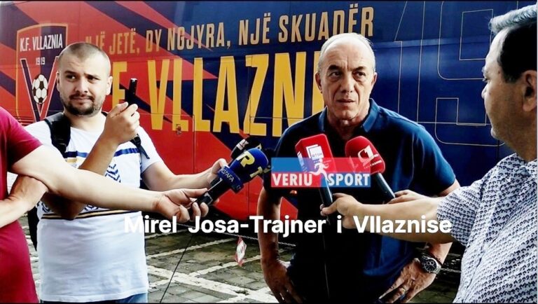 (Video) Trajneri i Vllaznisë, Mirel Josa, flet përpara nisjes së kuqebluve në Austri për fazën përgatitore