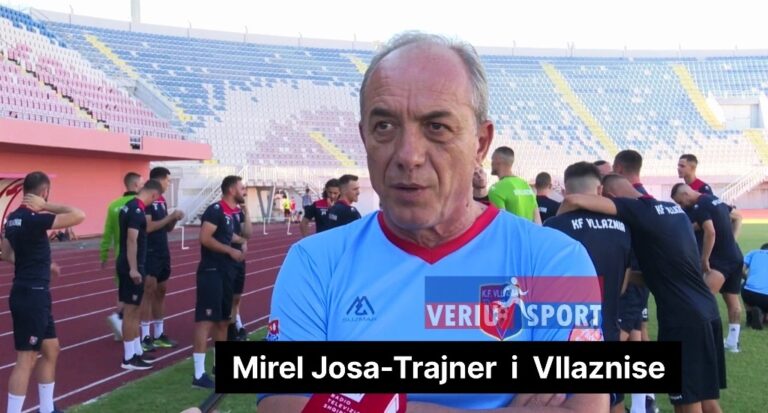 (Video) Trajneri Vllaznisë, Mirel Josa, flet për shortin e Conference League dhe merkaton kuqeblu
