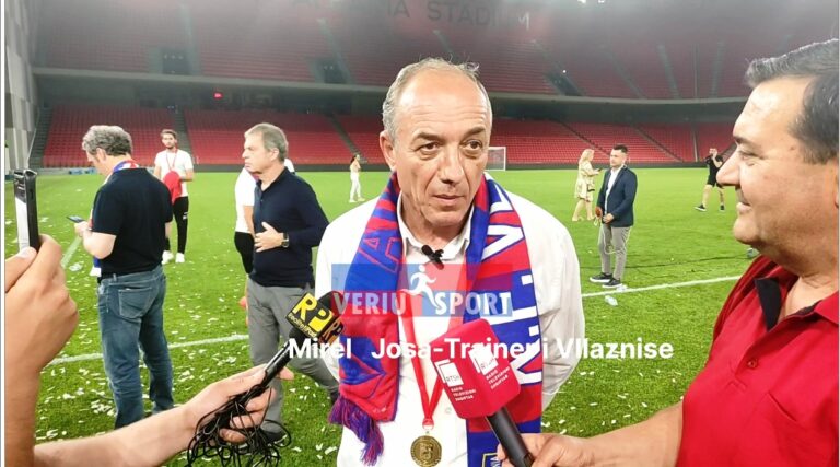 (Video) Trajneri kuqeblu Mirel Josa, flet pas fitores së Kupës së Shqipërisë 2022(Vllaznia-Laçi 2-1)