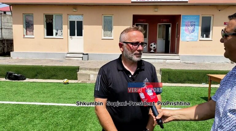 (Video) Shkumbin Sopjani, President Pro Prishtina, flet për organizimin e Turneut Ndërkombëtar, “Shkodra Summer Cup 2022”