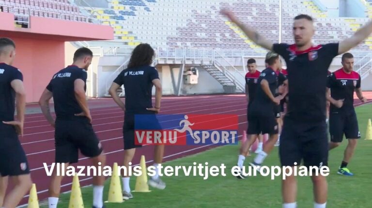 (Video) Vllaznia zhvillon stërvitjen  e parë Europiane. Më 21 korrik 2022, Vllaznia-Universitatea Kraiova në “Loro Boriçi”