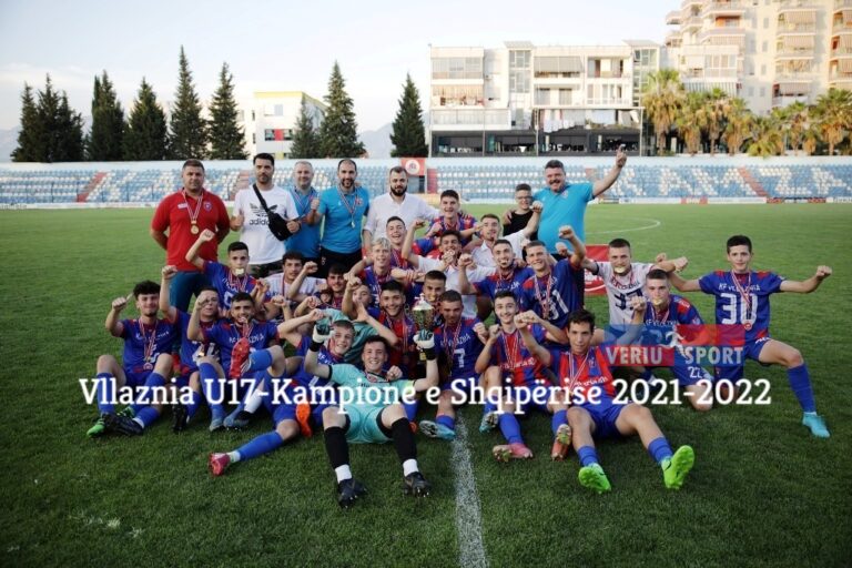 (Video) Vllaznia kampione e Shqipërisë –Superliga U-17. Kuqeblutë mposhtin në finale Shënkollin 5-0. Spikasin golat e Dodajt(2) dhe Zaganjori(3)