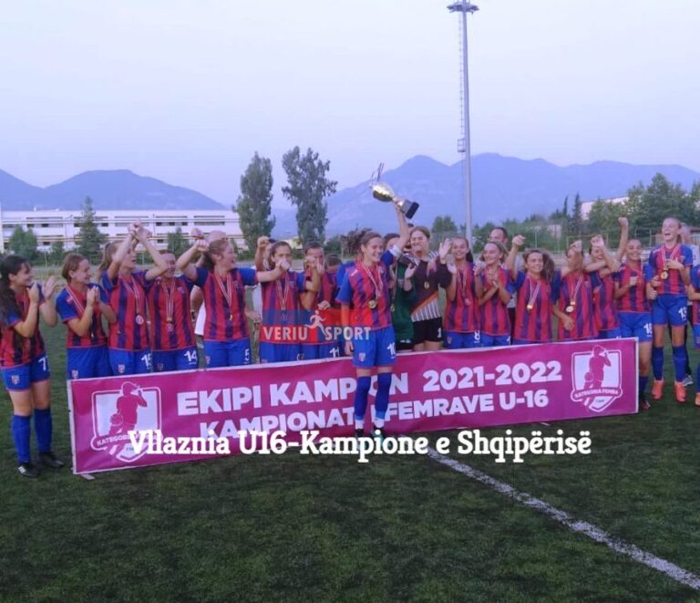 Futboll Femra-Vllaznia shpallet kampione për U16. Kuqeblutë mundën në finale Teutën me penallti