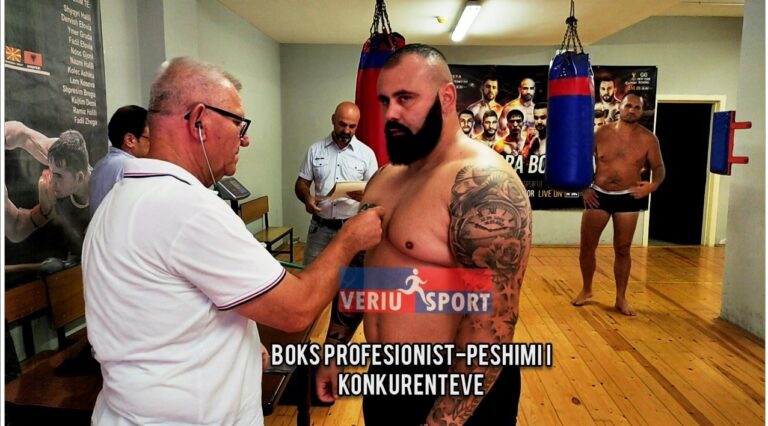 (Video) Boks-Emocionet e peshimit dhe të përballjeve vizuale të rivalëve në ringun profesionist-Nesër, ora 20:00 në sheshin para Bashkisë Shkodër