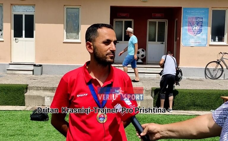 (Video) Dritan Krasniqi, trajner U-13 i Pro Prishtina, fitues i  Turneut Ndërkombëtar “Shkodra Summer Cup 2022)