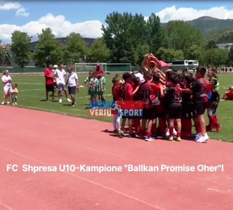 (Video) Ekipi i FC Shpresa Shkodër U-10, shpallet kampion i Turneut Ndërkombëtar të moshave, “Ballkan Promise Ohër 2022”