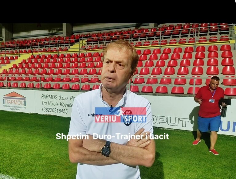 (Video) Trajneri Shpëtim Duro, flet pas fitores së Laçit 0-1 ndaj Iskra-Podgoricë dhe kualifikimit në turin e dytë të Conferencë League