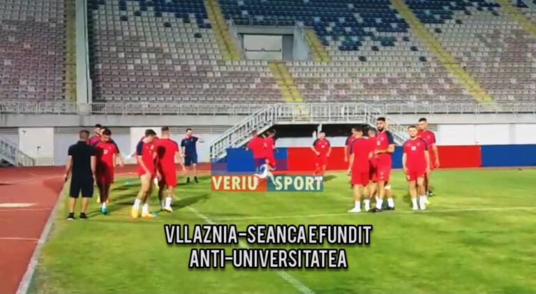 (Video) Vllaznia zhvillon seancën e fundit anti-Universitatea e Craiovës. Optimizëm në radhët e kuqebluve