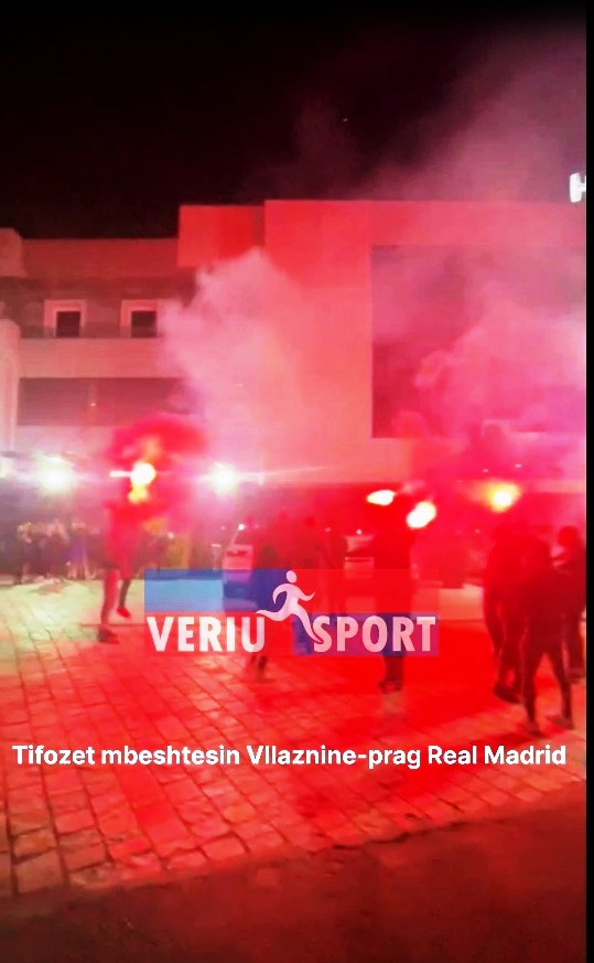 (Video) Tifozëria shkodrane mbështet Vllazninë e futbollit femra në pragndeshjen me Real Madrid-“UEFA Women’s Champions League”